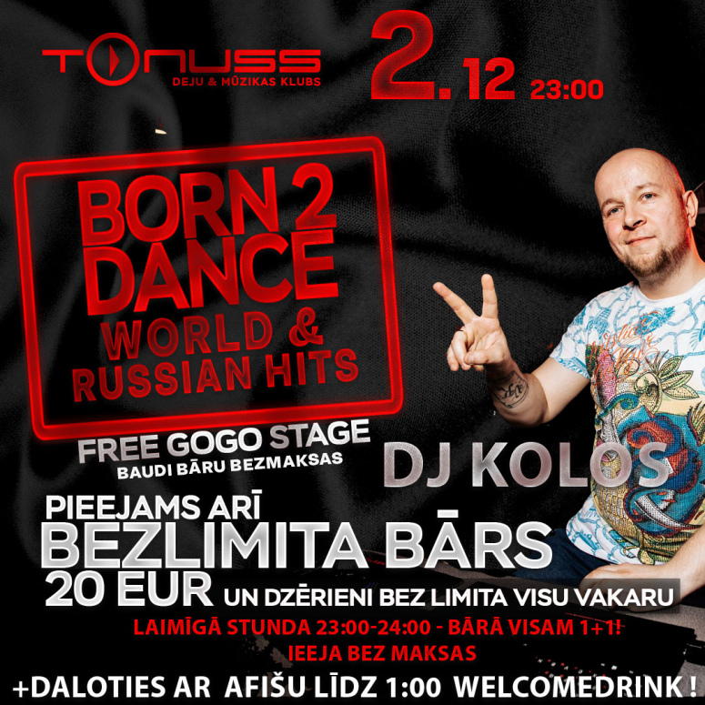 Born 2 Dance klubā Tonuss