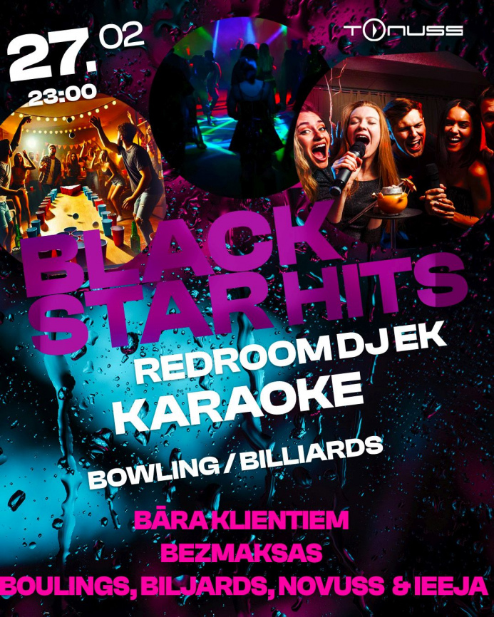 BlackStar hits & more friday klubā Tonuss