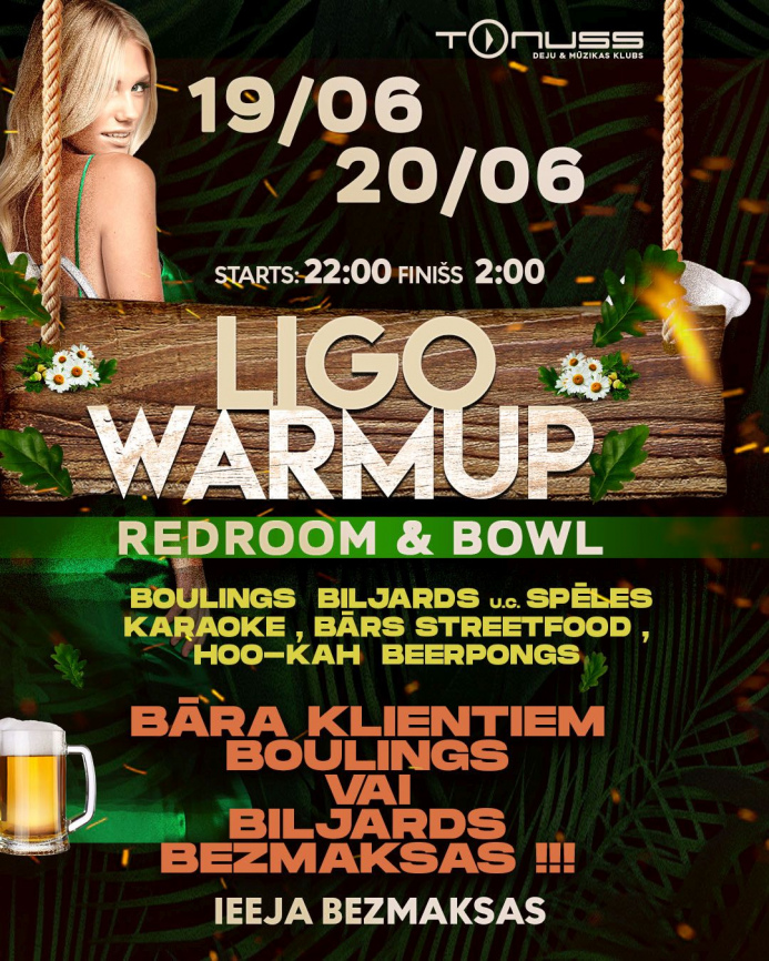 LĪGO warmup klubā Tonuss