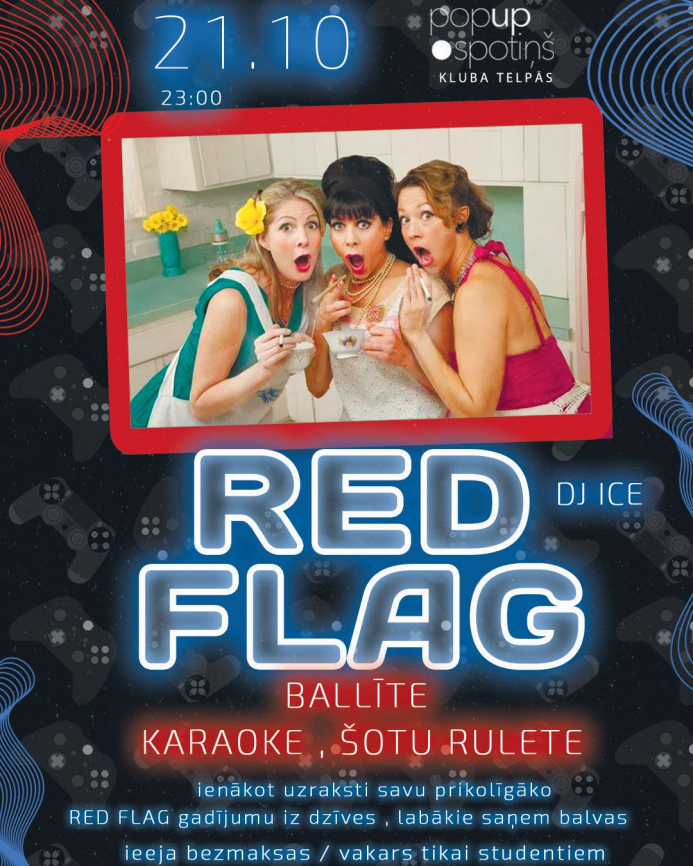 RED FLAG ballīte klubā Tonuss